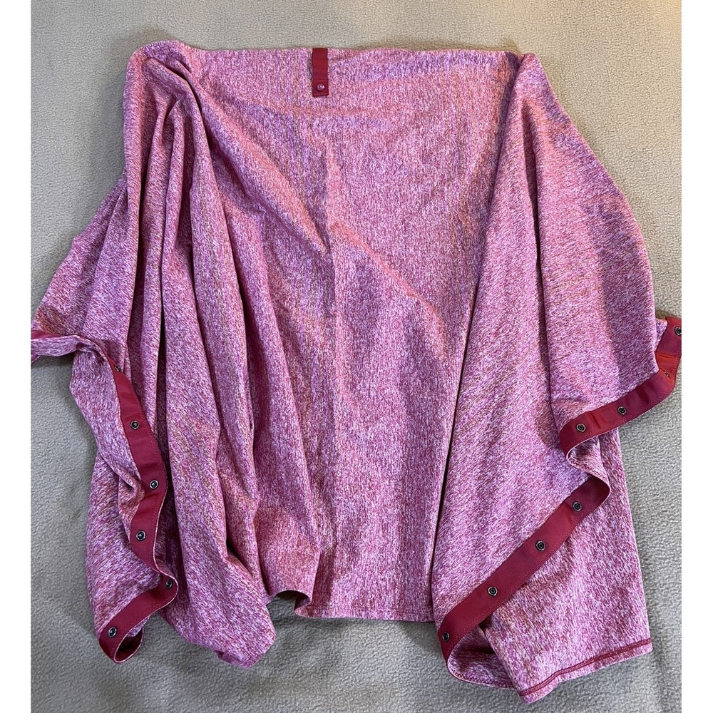 Lululemon Vinyasa Scarf Pink Heather Snap Wrap Multifunctional Travel Yoga Cozy